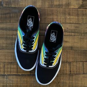 Vans canvas sneakers rainbow stripe